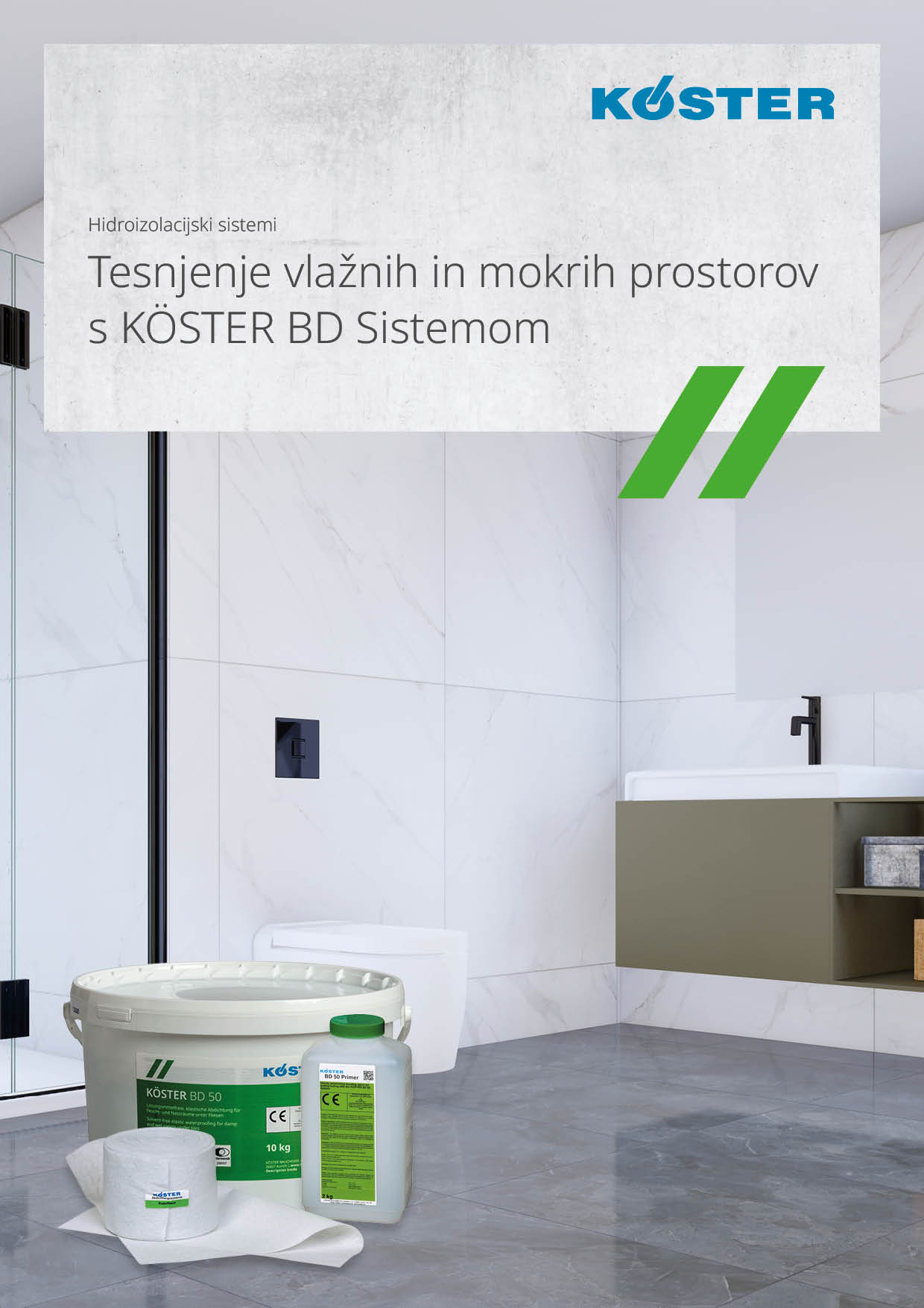 Izolacija mokrih prostorov z BD-sistemom
